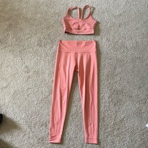 Set active leggings + bra set